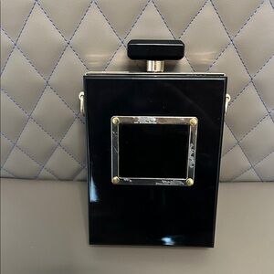 Elegant Black Perfume  Box Clutch